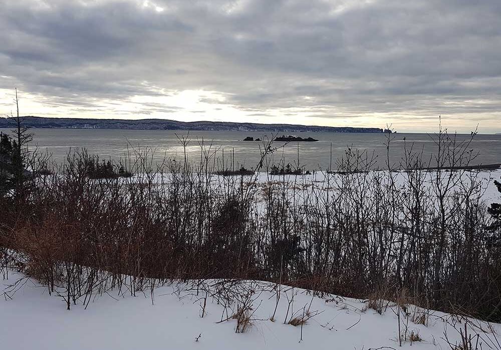 Minas Passage in the Bay of Fundy, Nova Scotia.