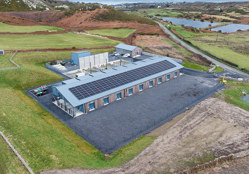 The-landfall-substation-at-Morlais,-Anglesey